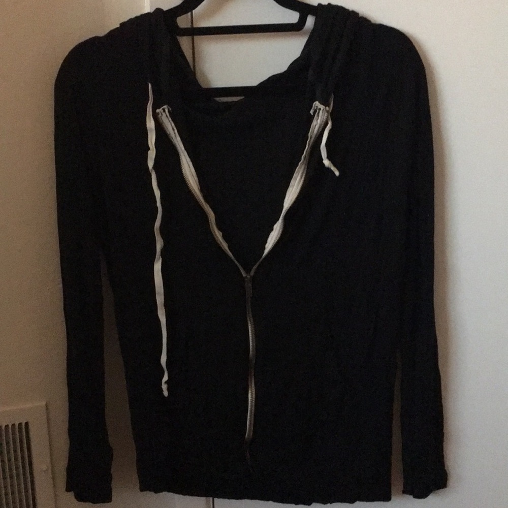 Brandy Melville black zip up hoodie
